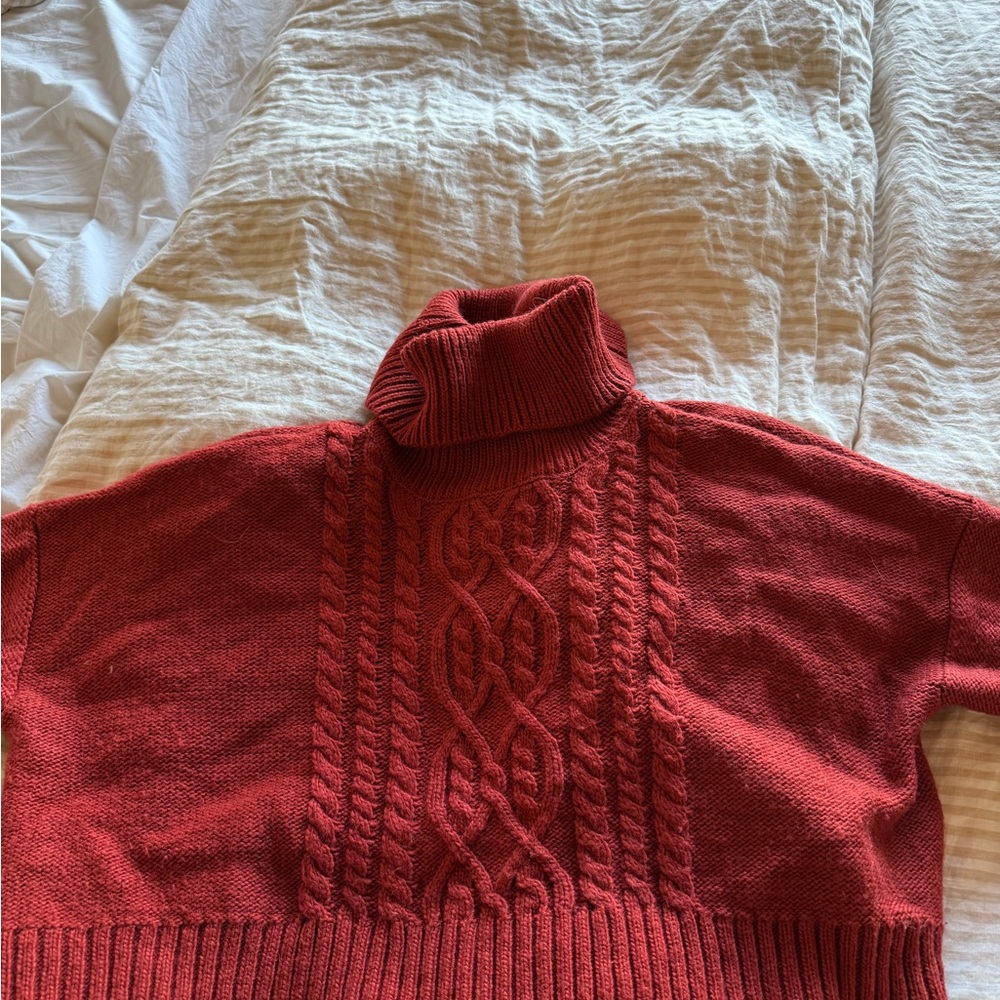 Jack by BB Dakota Red Turtleneck Sweater
